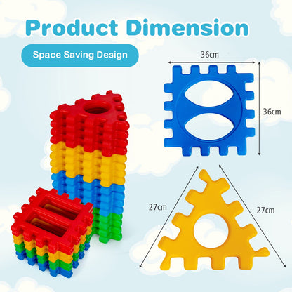 Giant Waffle Block Set with Put Together and Pull Apart Blocks