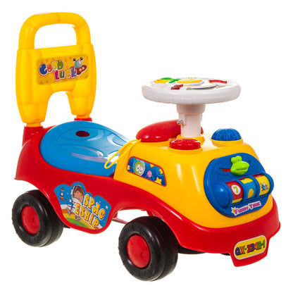 MY FIRST RED RIDE on CAR BABY GIRL/ BOY PUSH along SOUND EFFECTS W/ STORAGE