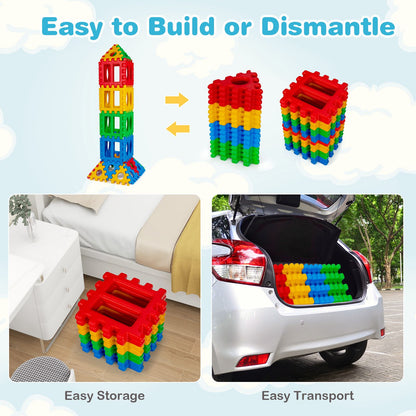 Giant Waffle Block Set with Put Together and Pull Apart Blocks