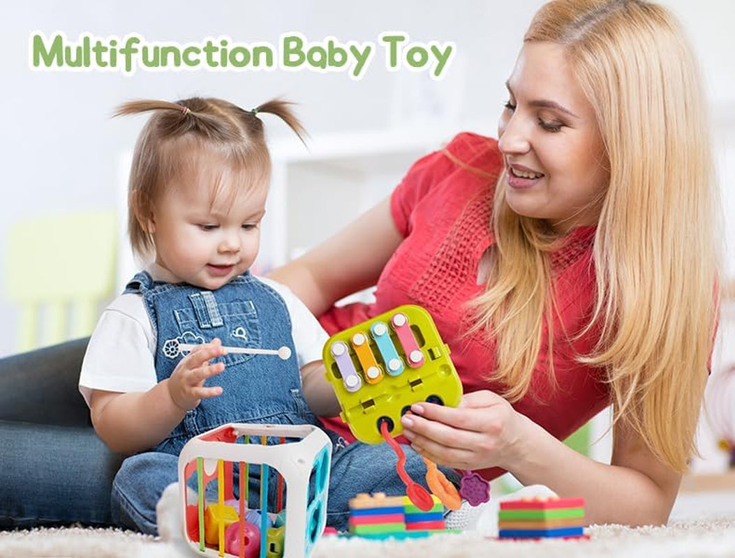 7 in 1 Baby Toys 6 to 12 Months Activity Cube Montessori Toys for 1 2 Year Old B